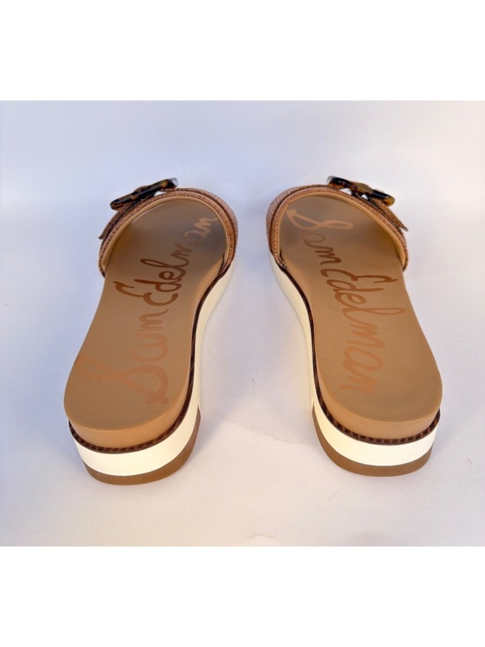 Sam Edelman Ariane Woven Sandals Brown Slides Women Size 12 - Picture 6 of 12
